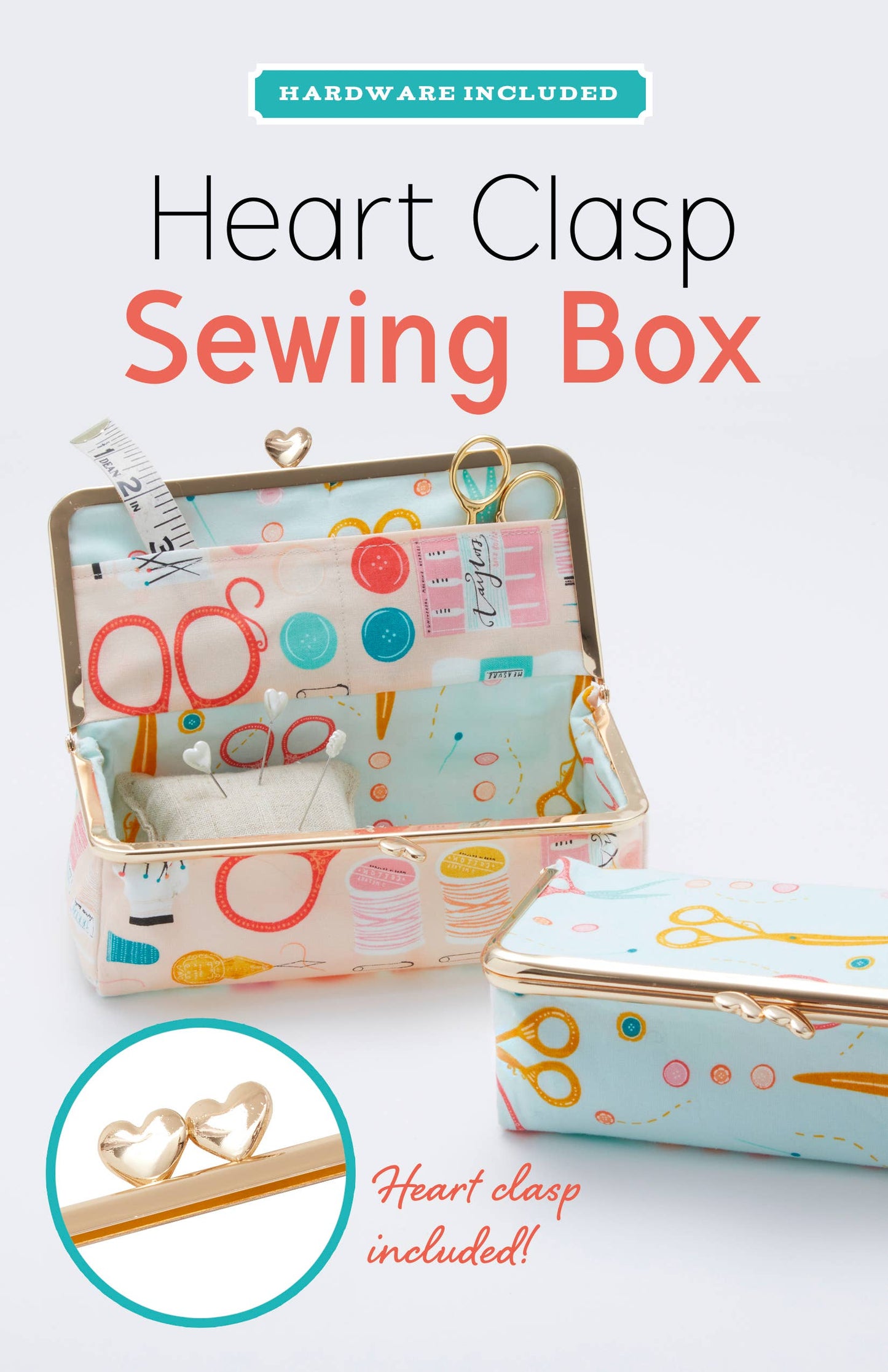 Heart Clasp Sewing Box Kit By Zakka Workshop