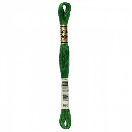 DMC Six Strand Embroidery Floss - 986 - 987 - 988 - 989 - 991 - 992 - 993 - 995 - 996