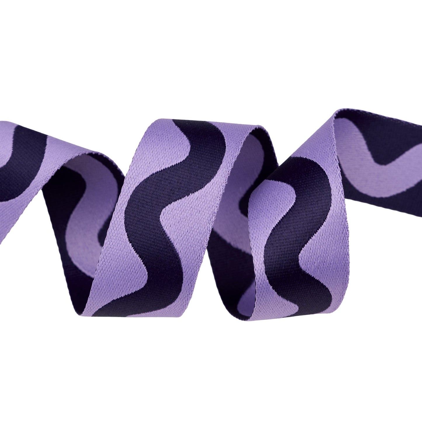 Tula Pink - Floral Reef Webbing - Big Squiggle Ultraviolet - 1" - By The Yard