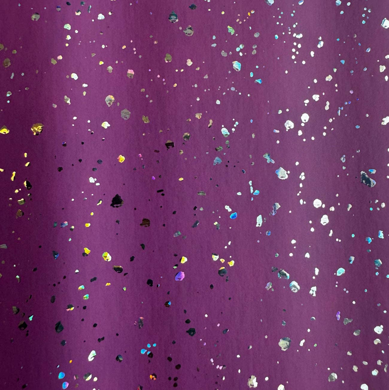 Sew Hungry Hippie - Smooth Purple Matte Sparkle Vinyl with Multi-Color Glitter