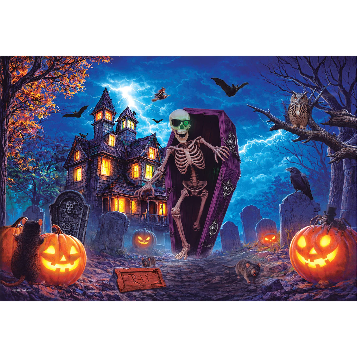 Eurographics Puzzles USA - Spooky Coffin - Puzzle Tin