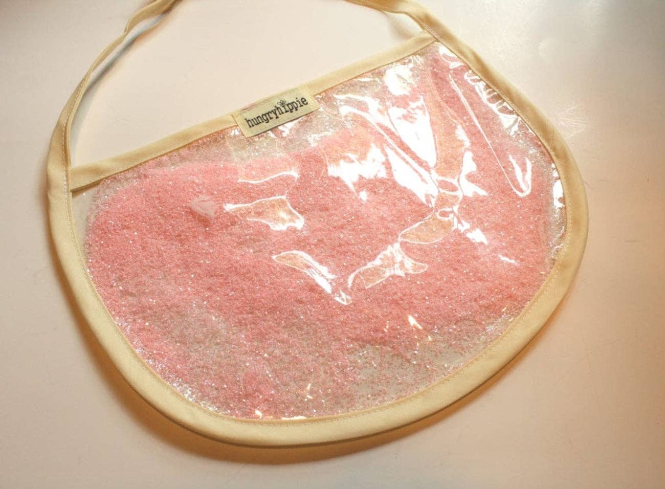 Sew Hungry Hippie - Clear Glitter Vinyl - TPU See-Through Vinyl for Bag Making