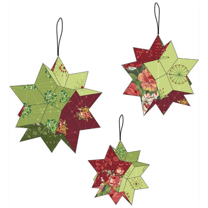 Paper Pieces - Moravian Star Pattern + Paper Pieces OR 3/8" Seam Acrylic Templates -- Sold Separately!