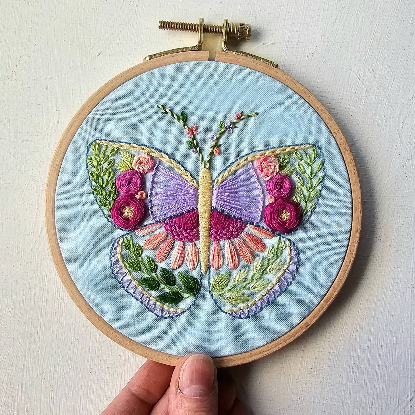 Jessica Long Beginner Butterfly Hand Embroidery Kit