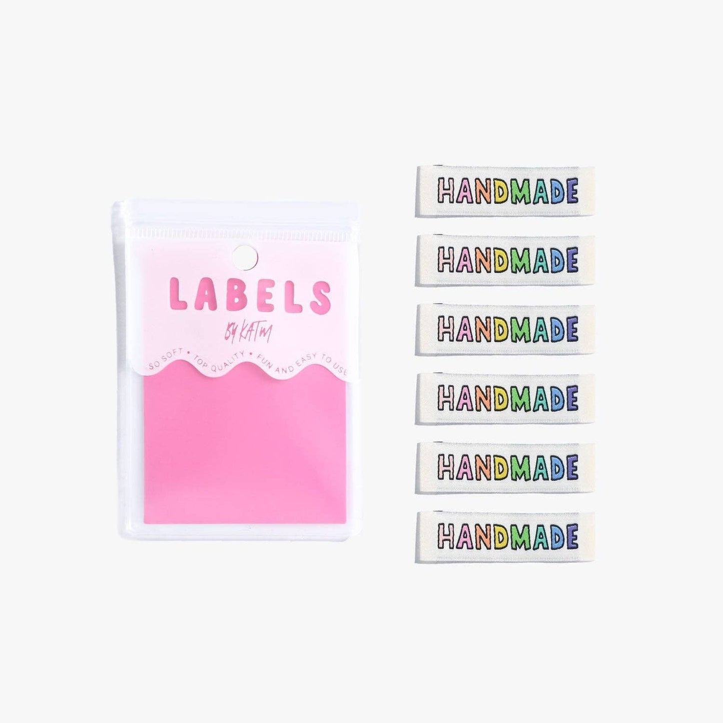 Kylie and the Machine Handmade Rainbow Woven Labels - 1 Pack