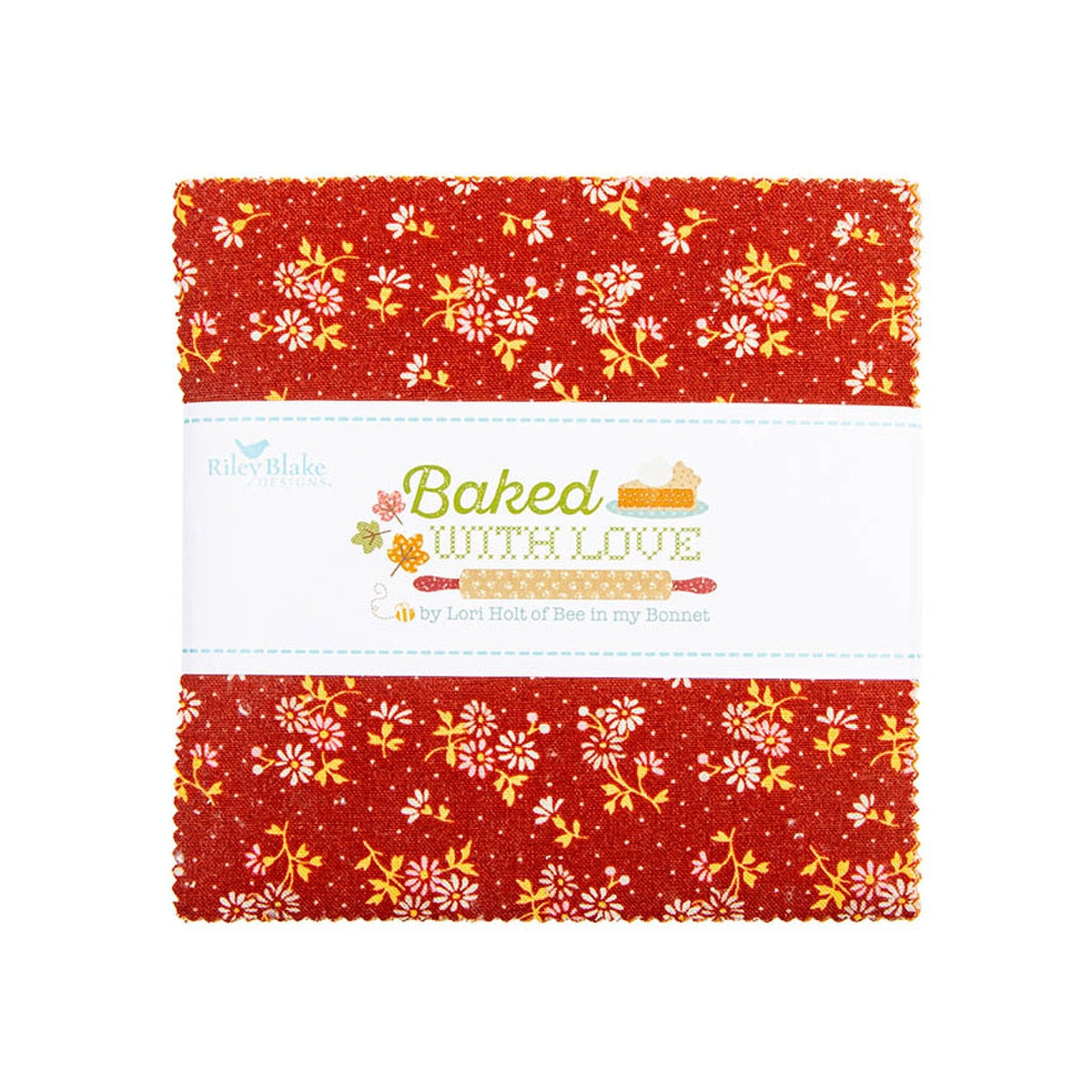 Riley Blake - Lori Holt - Baked With Love - Factory Cut 5" Squares Charm Pack - 42 Pieces
