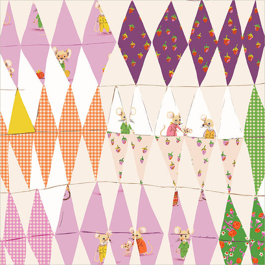 Windham - Heather Ross - Heather Ross Favorites - Trixie Collage Cheater Print - 50896D-2 Blush - Ships June 2026