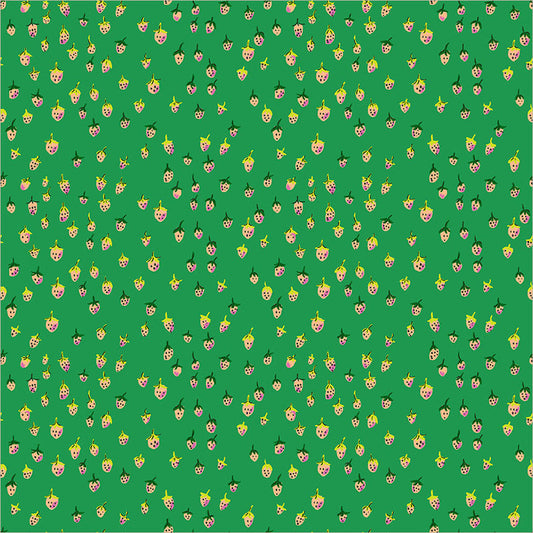 Windham - Heather Ross - Heather Ross Favorites - Field Strawberries Fruits - 50899D-12 Jade - Ships June 2026