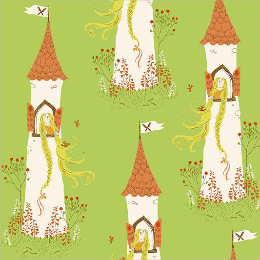 Windham - Heather Ross - Heather Ross Favorites - Rapunzel - 51197D-1 Green - Ships June 2026