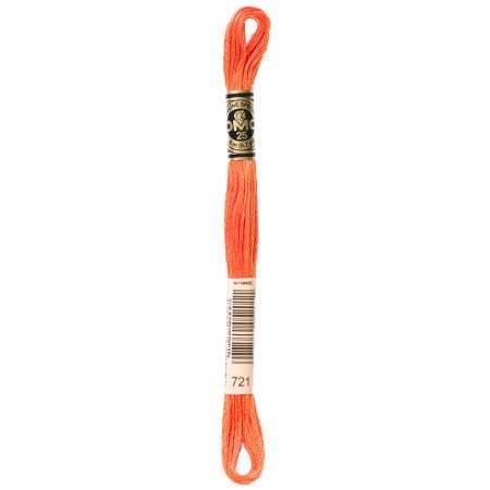 DMC Six Strand Embroidery Floss - 720 - 721 - 722 - 725 - 726 - 727 - 728 - 729