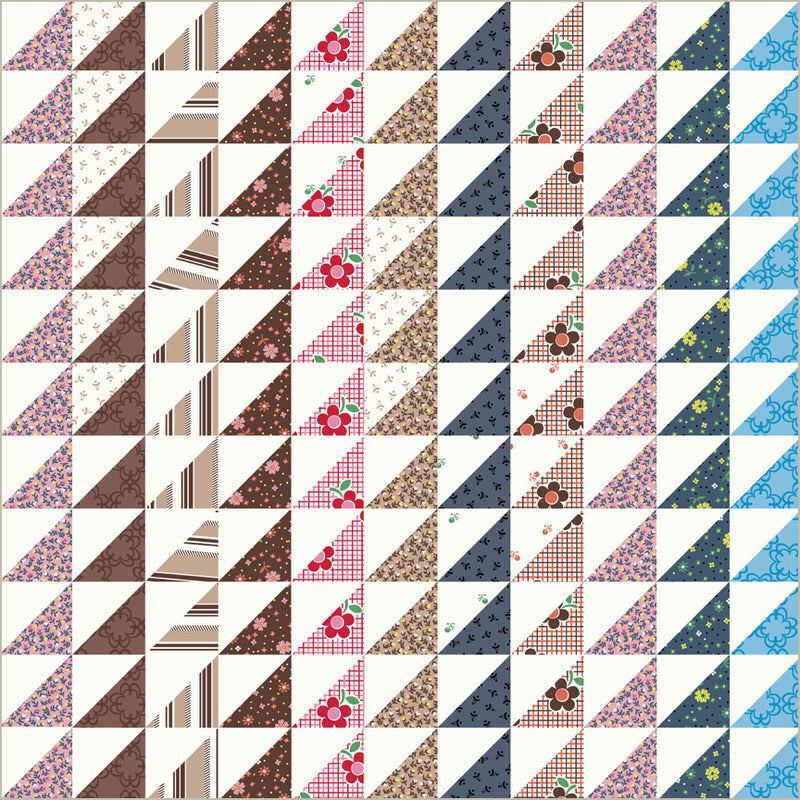 Windham - Denyse Schmidt - Made Easy - Triangle Stripe Cheater - 53030D-1 Ivory