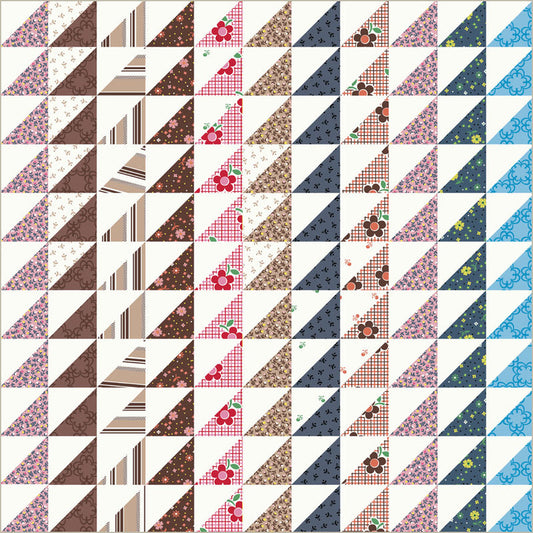 Windham - Denyse Schmidt - Made Easy - Triangle Stripe Cheater - 53030D-1 Ivory