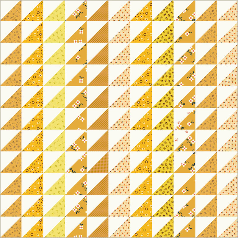 Windham - Denyse Schmidt - Made Easy - Triangle Stripe Cheater - 53030D-2 Golden