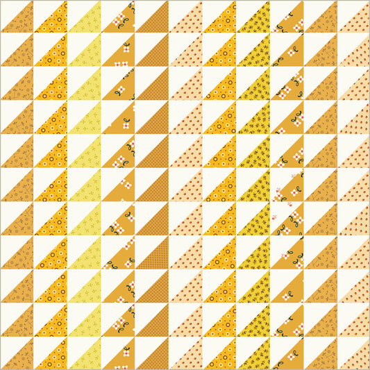 Windham - Denyse Schmidt - Made Easy - Triangle Stripe Cheater - 53030D-2 Golden