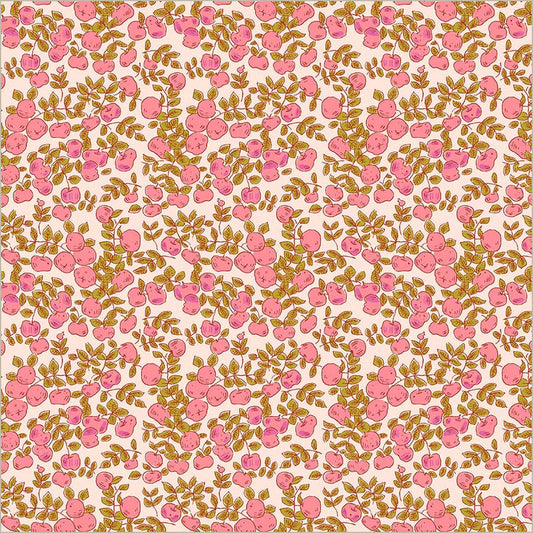 Windham - Heather Ross - Heather Ross Favorites - Apples Fruits - 53849D-1 Blush - Ships June 2026