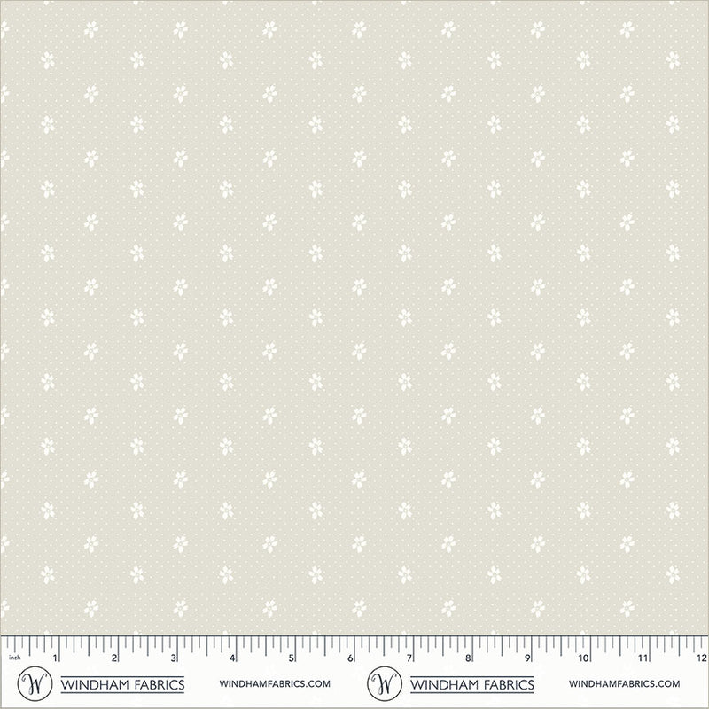 Preorder - Windham - Whistler Studios - Sweet Cream - Pin Dots Ditsy Flowers - 54606A-1 Cream on Cream - Ships July 2026