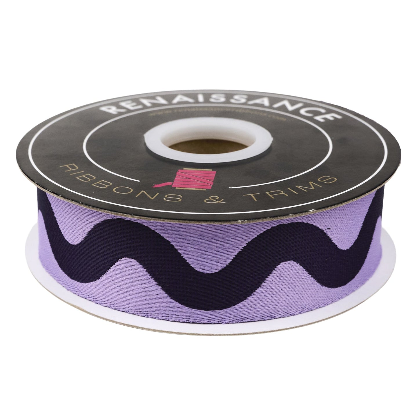 Tula Pink - Floral Reef Webbing - Big Squiggle Ultraviolet - 1" - By The Yard