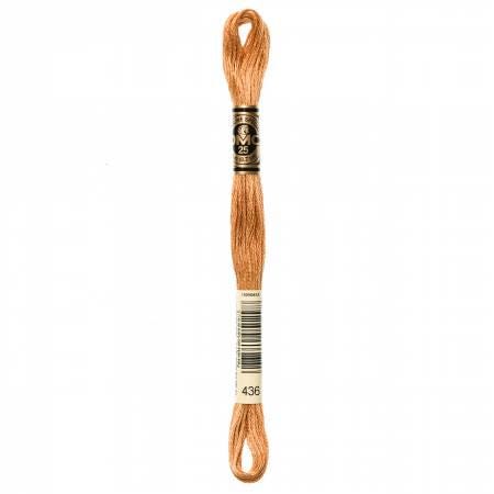 DMC Six Strand Embroidery Floss - 420 - 422 - 433 - 434 - 435 - 436 - 437 - 444 - 445