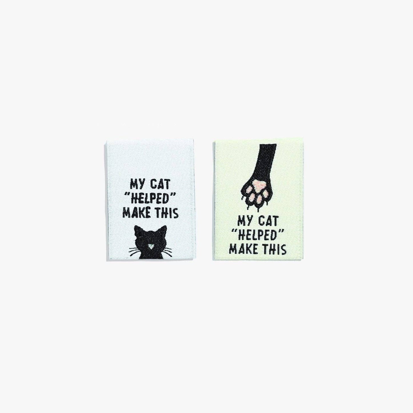 Kylie And The Machine - My Cat "Helped" Me Make This Woven Labels - 1 Pack