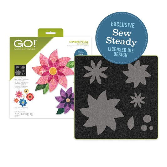Accuquilt GO! Spinning Petals Die by Sew Steady - 55943