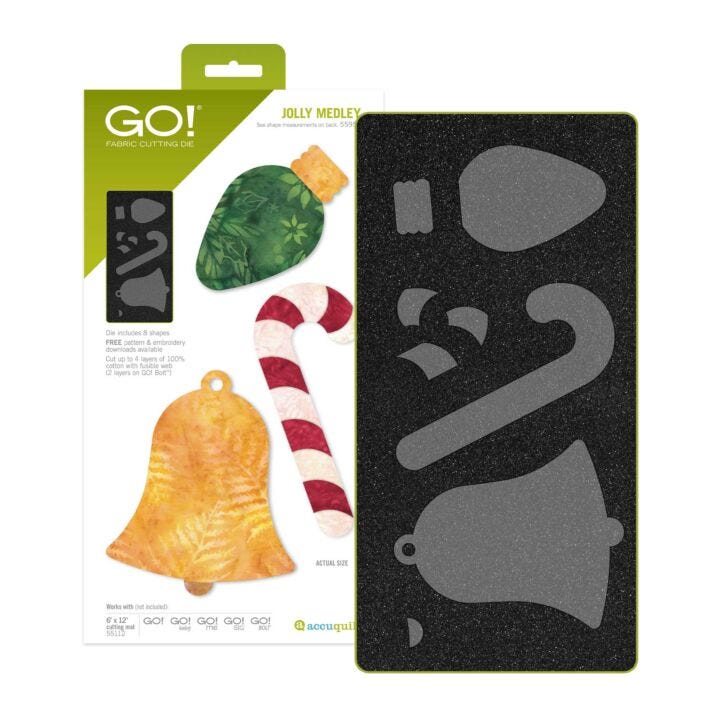Accuquilt GO! Jolly Medley Die - 55959