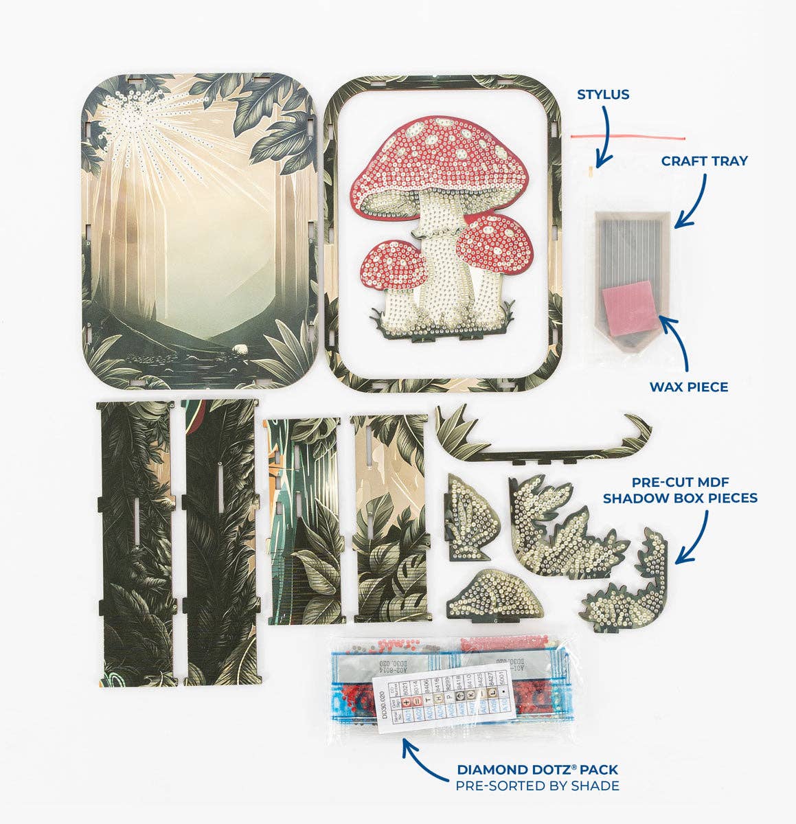 Diamond Dotz - Mushroom Forest Shadow Box Kit