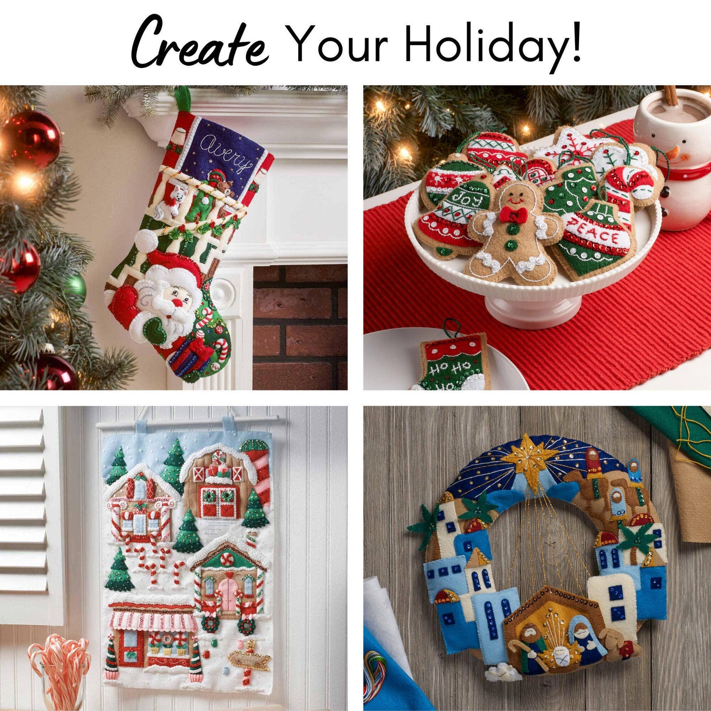 Bucilla ® Felt Home Decor Kit - Christmas Nutcracker Duo Door Hangers