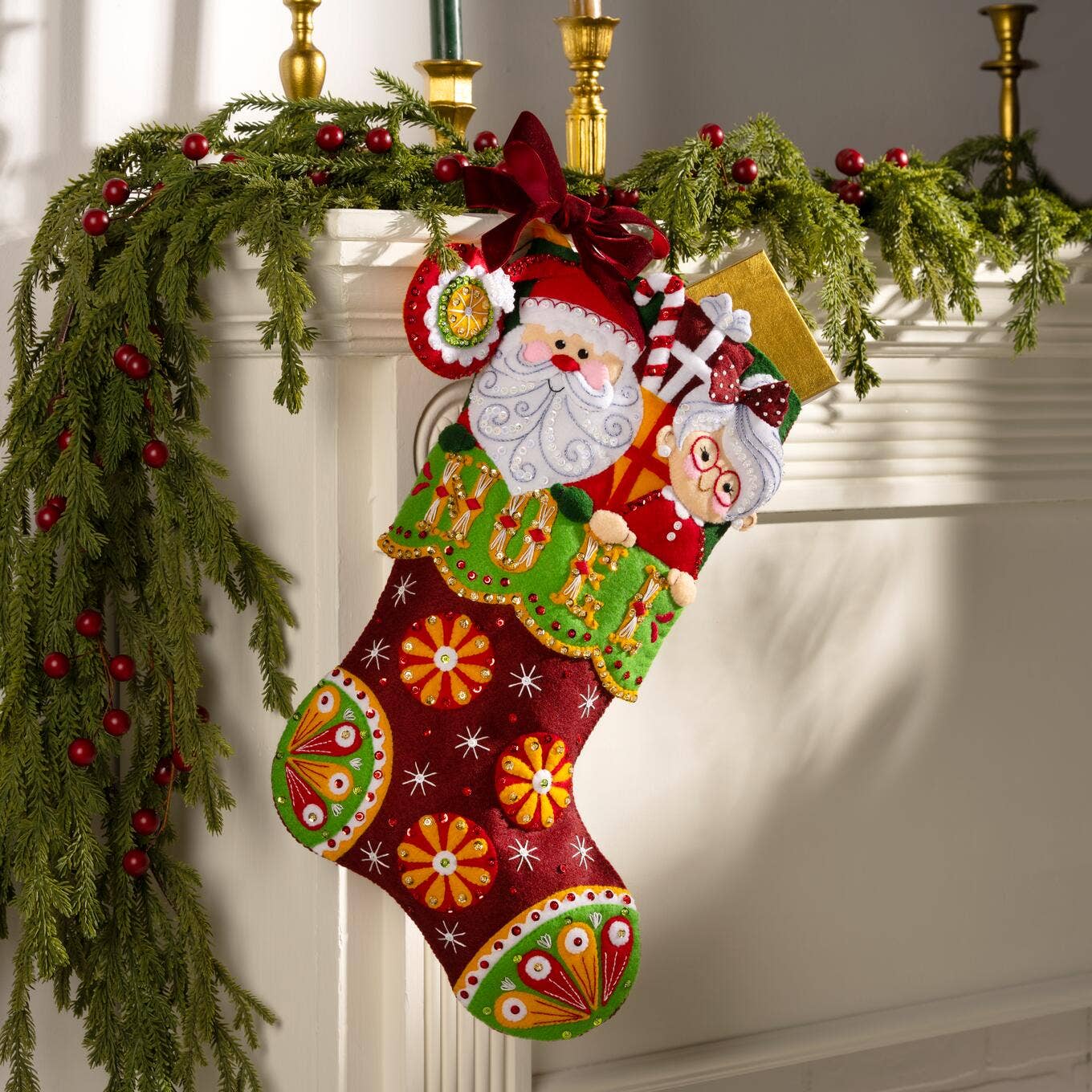 Bucilla® Noel Nostalgia Seasonal Felt Christmas Stocking Kit - 89804E