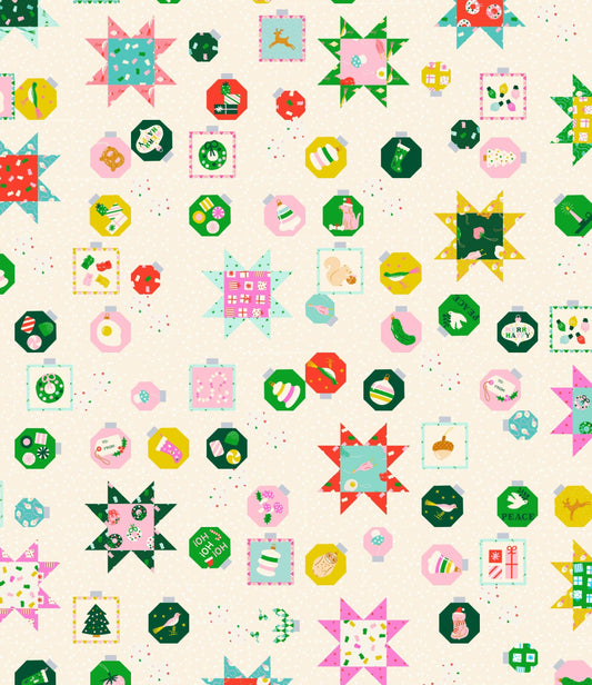 Decorating Day Quilt Pattern By See Jamie Sew -- Quilt Kit Featuring Ruby Star Merry Happy Option Available!