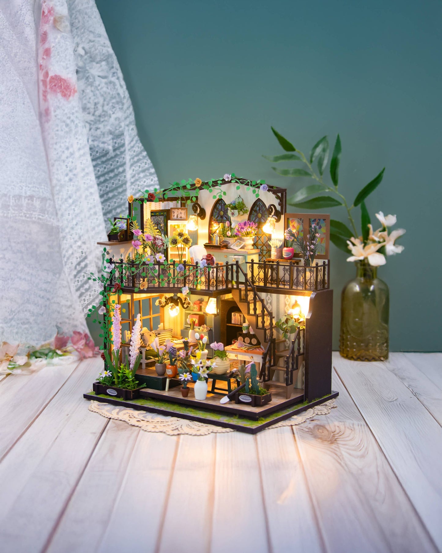 Hands Craft DIY Miniature House Kit: Garden Loft