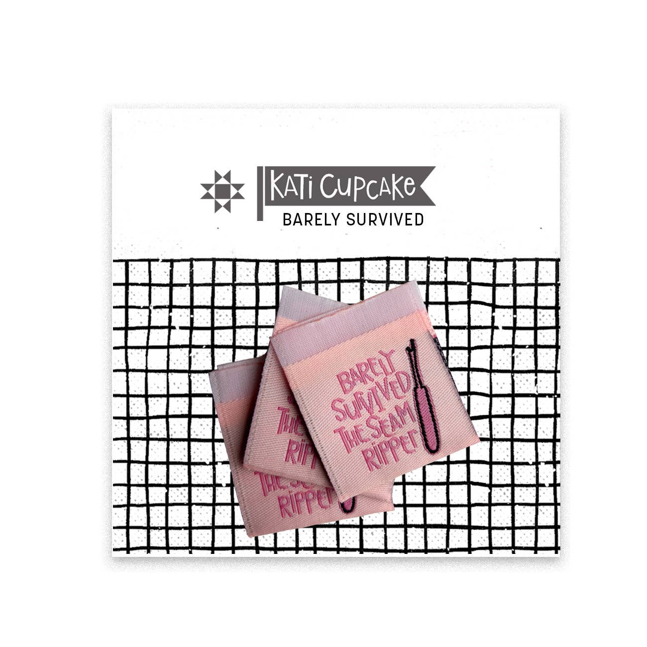 Kati Cupcake - Barely Survived - Sewing Labels