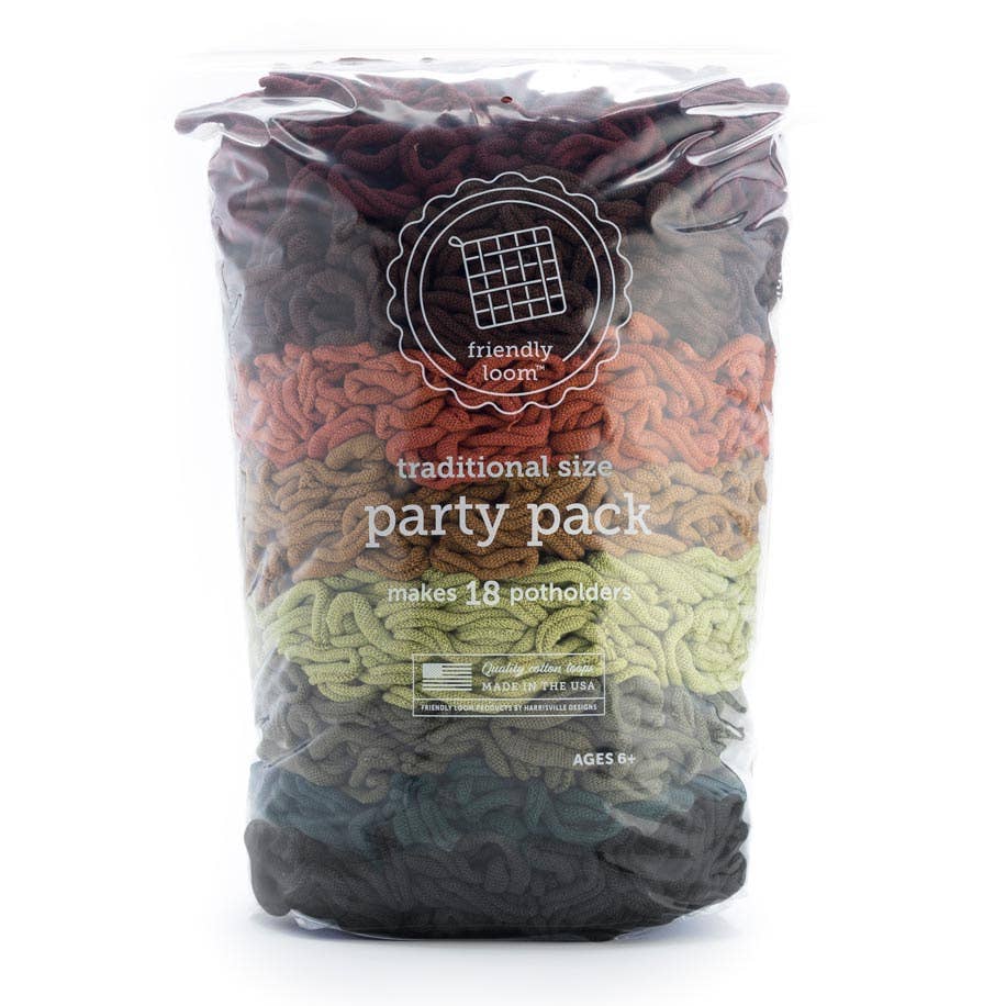 Friendly Loom Traditional Party Pack Cotton Loops - Choose Pack Color!