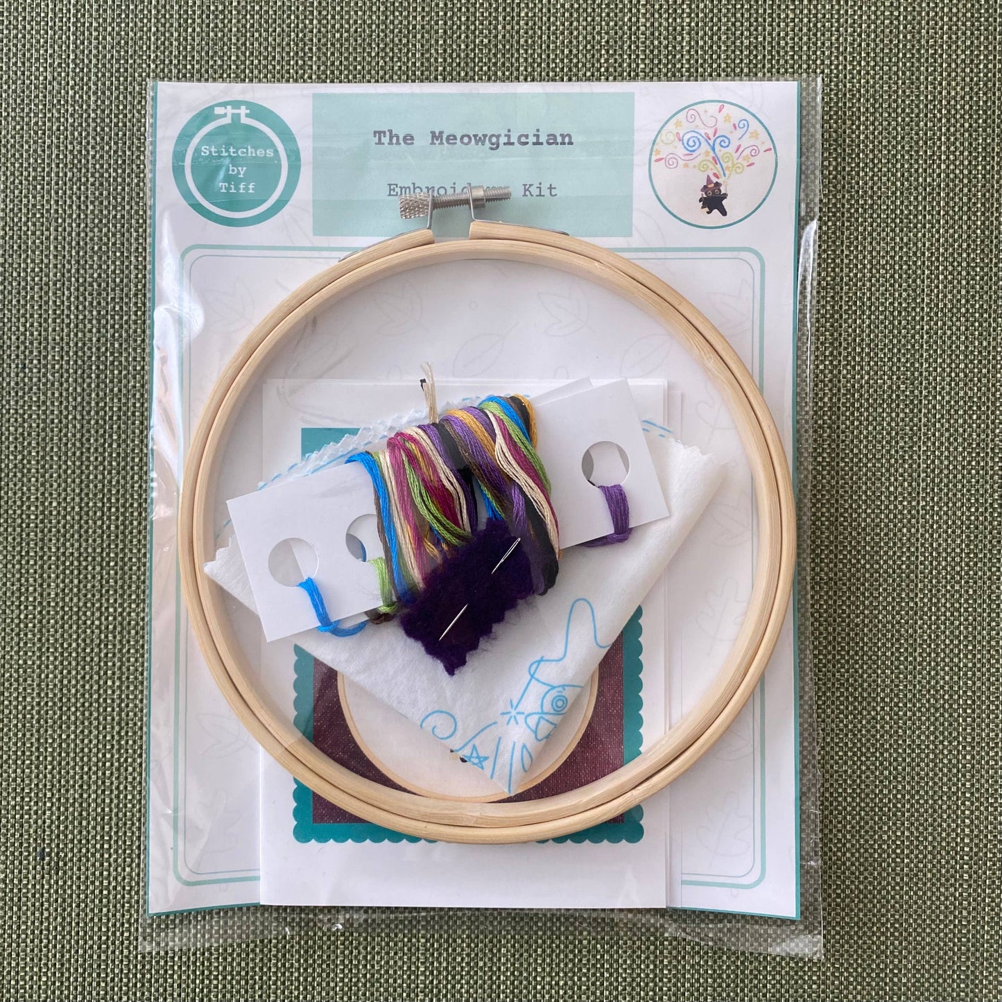 Stitches By Tiff The Meowgician Magic Cat Embroidery Kit