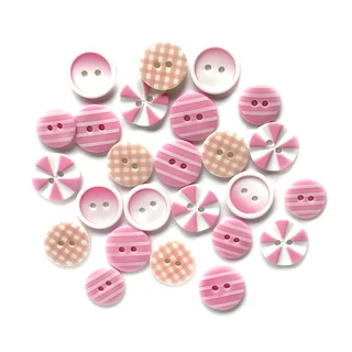 Buttons Galore and More Tickle Me Pink Fancy Buttons