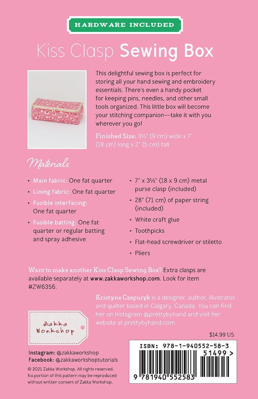 Pretty by Hand - Kristyne Czepuryk - Kiss Clasp Sewing Box