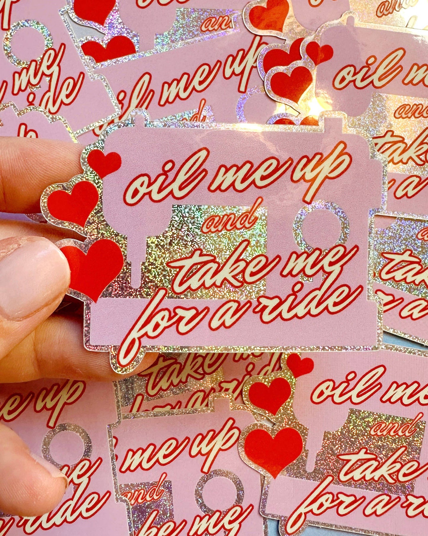 Feral Notions Oil Me Up Sewing Machine Sticker