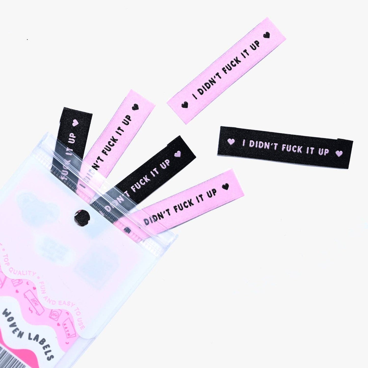 Kylie and the Machine - I Didn't Fuck It Up Woven Labels