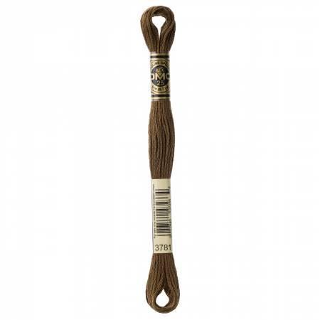 DMC Six Strand Embroidery Floss - 3779 - 3781 - 3782 - 3787 - 3790 - 3799