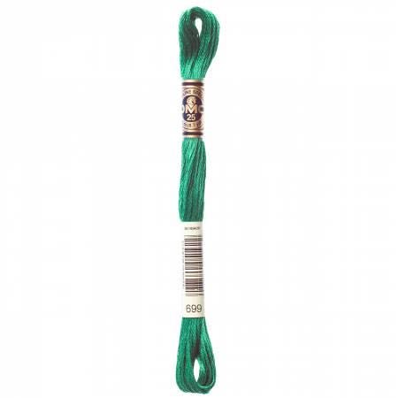 DMC Six Strand Embroidery Floss - 699 - 700 - 701 - 702 - 703 - 704 - 712 - 718
