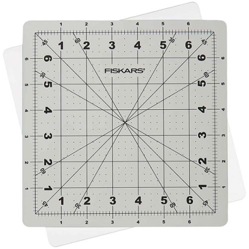 Fiskars Rotating Rotary Mat 7" x 7" Grey