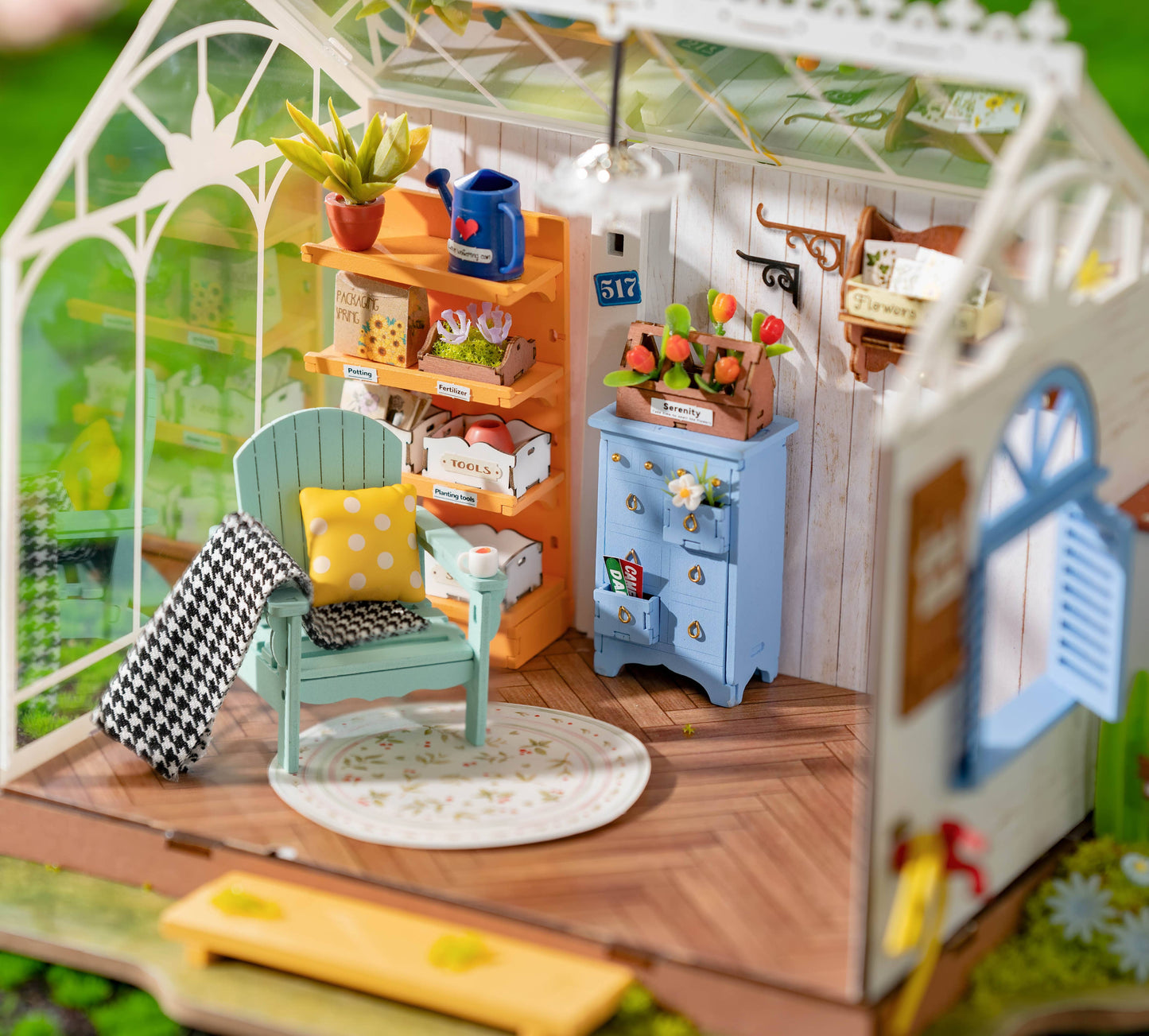 Hands Craft DIY Miniature House Kit: Dreamy Garden House