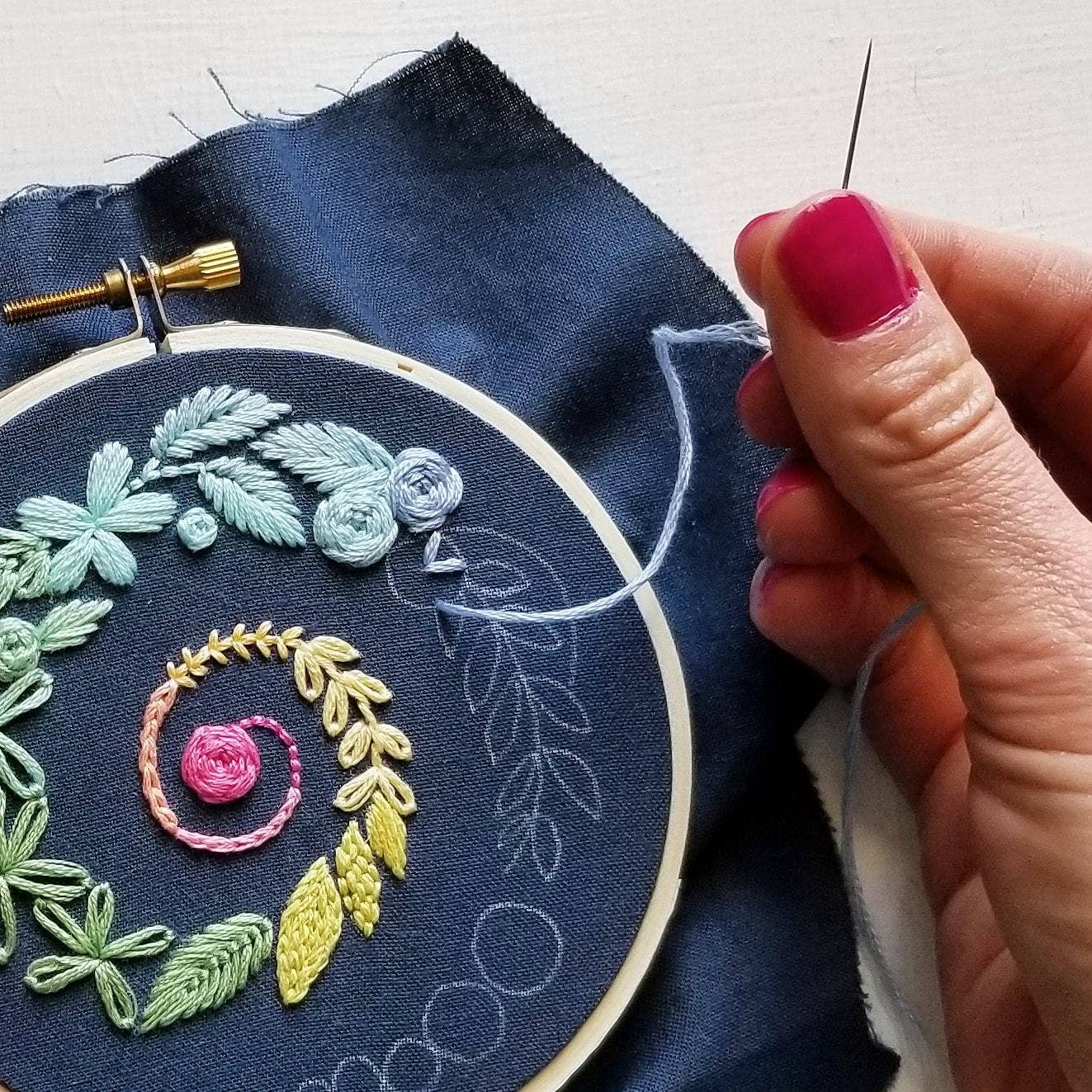 Jessica Long - Spiral Sampler Beginner Embroidery Kit