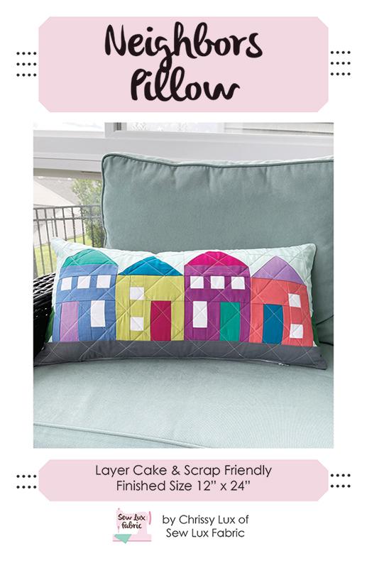 Neighbors Pillow Pattern By Sew Lux