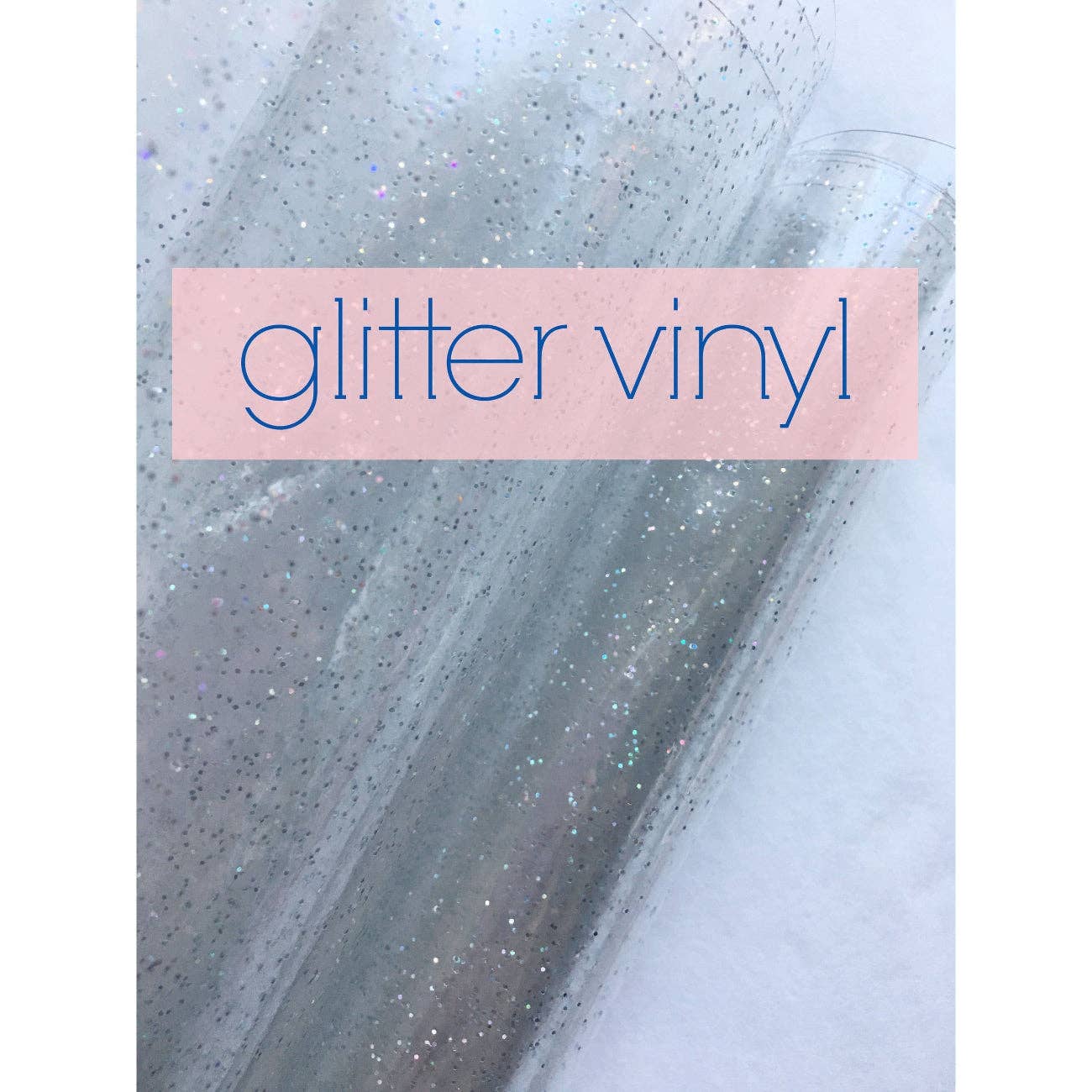 Sew Hungry Hippie - Clear Glitter Vinyl - TPU See-Through Vinyl for Bag Making