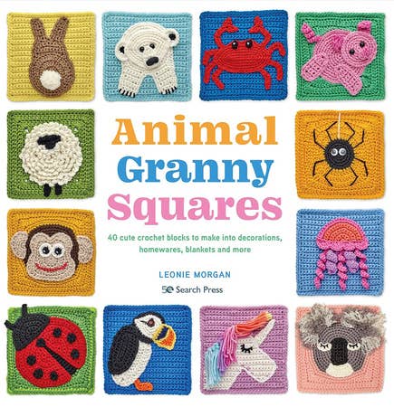Animal Granny Squares Book By Leonie Morgan