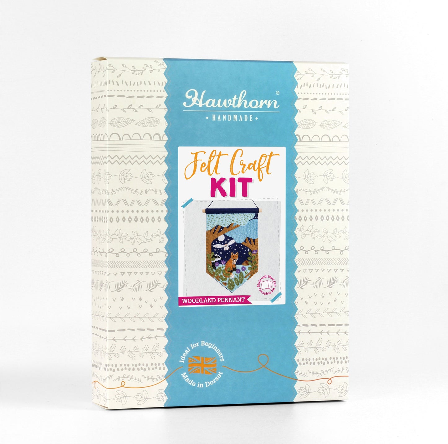 Hawthorn Handmade Woodland Pennant Felt Craft Kit