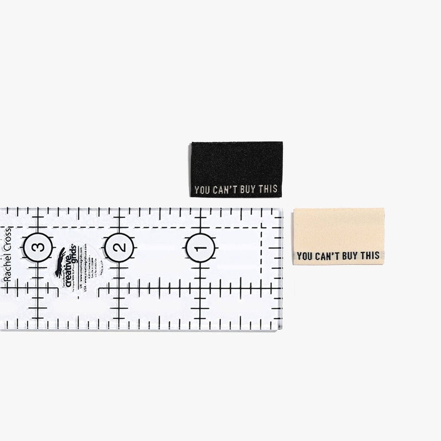 Kylie and the Machine You Can't Buy This (Black/Cream) Woven Labels