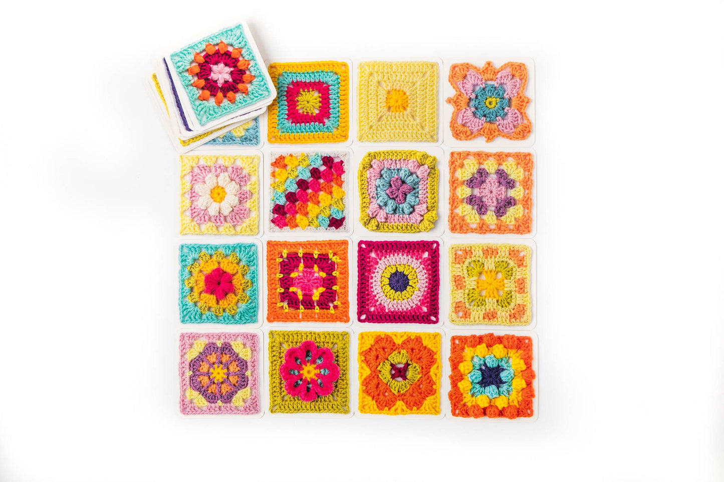 Granny Square Crochet Patterns Card Deck