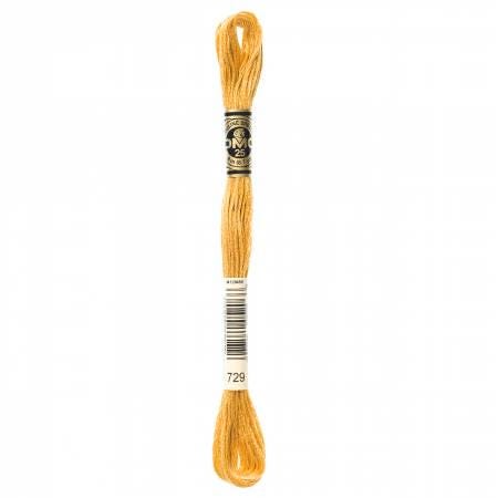 DMC Six Strand Embroidery Floss - 720 - 721 - 722 - 725 - 726 - 727 - 728 - 729