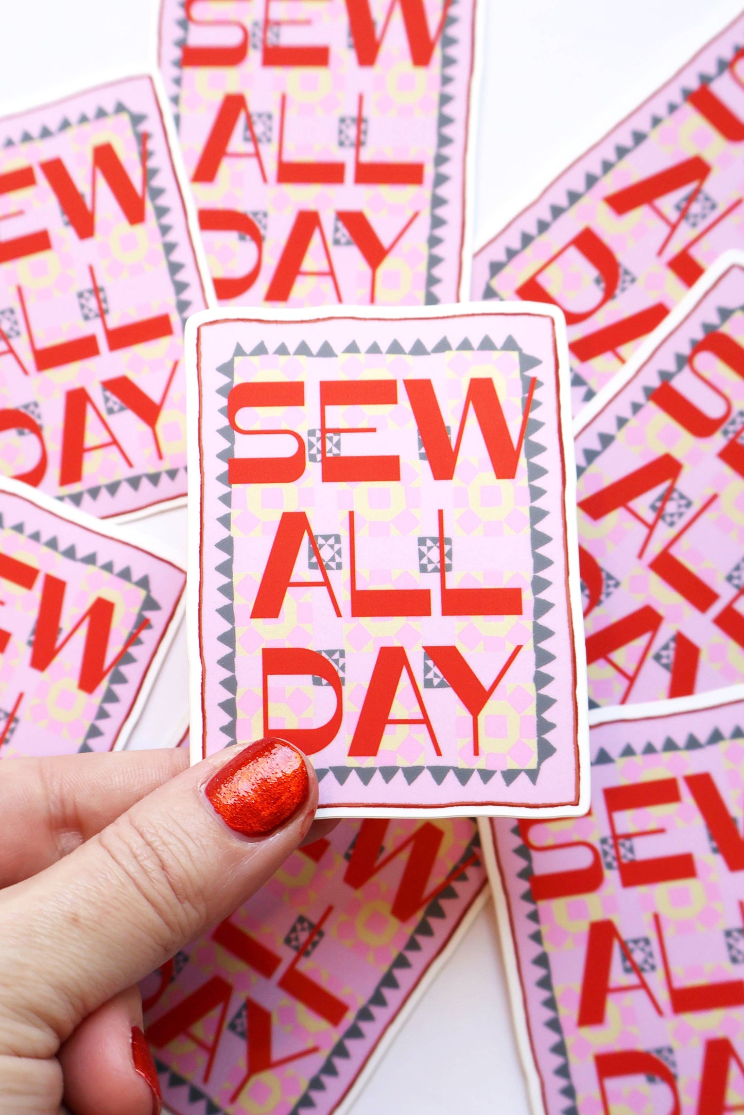 Feral Notions Sew All Day Sticker